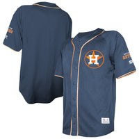 Houston Astros Stitches Navy Team Color Full-Button Fashion Jersey