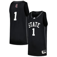 adidas #1 Black Mississippi State Bulldogs Swingman Basketball Jersey