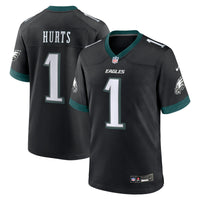 Philadelphia Eagles Jalen Hurts Nike Black Alternate Game Jersey