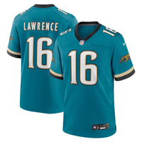 Jacksonville Jaguars Trevor Lawrence Nike Teal Prowler Throwback Player Game Jersey
