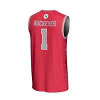 #1 Ohio State Buckeyes GameDay Greats Lightweight Icon Print Basketball Jersey - Scarlet