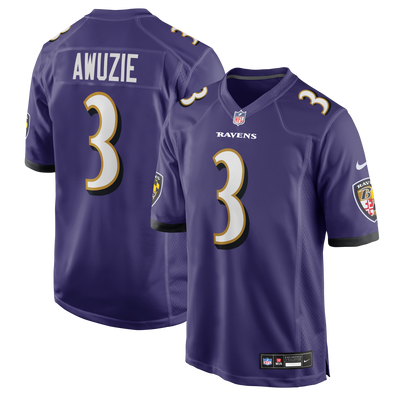 Baltimore Ravens Chidobe Awuzie Nike Purple Team Game Jersey