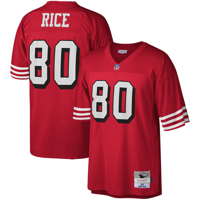San Francisco 49ers Jerry Rice Mitchell & Ness Scarlet Legacy Replica Jersey