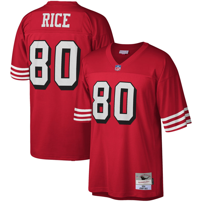 San Francisco 49ers Jerry Rice Mitchell & Ness Scarlet Legacy Replica Jersey