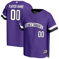 Northwestern Wildcats GameDay Greats Personalized Collegiate Baseball Fashion Jersey - Purple