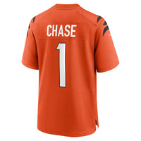 Cincinnati Bengals Ja'Marr Chase Nike Orange Alternate Game Jersey