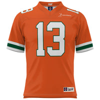 Gino Torretta Miami Hurricanes Heisman Football Jersey - Orange