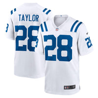 Indianapolis Colts Jonathan Taylor Nike White Player Game Jersey