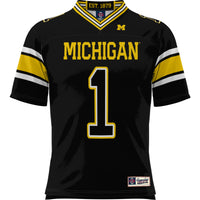 GameDay Greats #1 Black Michigan Wolverines Football Jersey