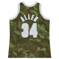 Milwaukee Bucks NBA Ray Allen 2000 Ghost Green Camo Swingman Jersey By Mitchell & Ness -