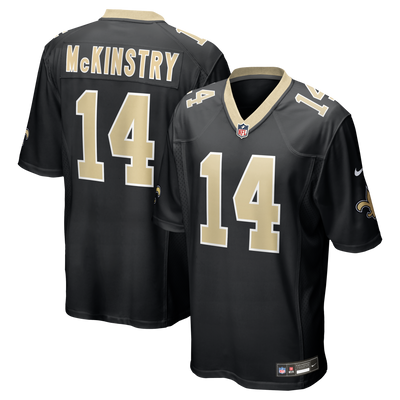 New Orleans Saints Ga'Quincy McKinstry Nike Black Player Game Jersey