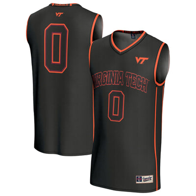 #0 Virginia Tech Hokies GameDay Greats Lightweight Collegiate Basketball Fashion Jersey - Black