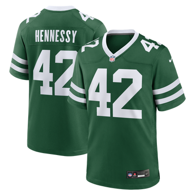 New York Jets Thomas Hennessy Nike Legacy Green Team Game Jersey