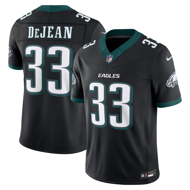 Philadelphia Eagles Cooper DeJean Nike Black Alternate Vapor F.U.S.E. Stitched Limited Jersey