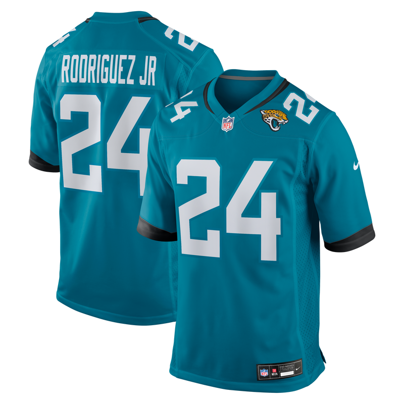 Jacksonville Jaguars Chris Rodriguez Jr. Nike Teal Team Game Jersey