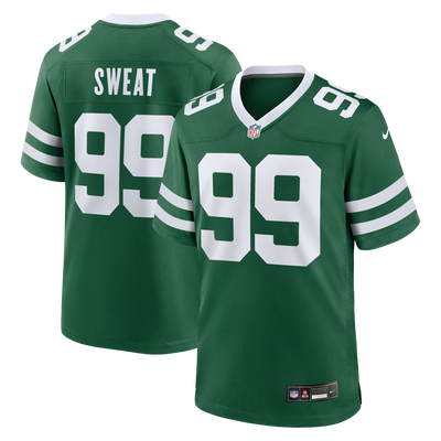 New York Jets T'Vondre Sweat Nike Legacy Green Team Game Jersey