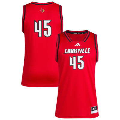 #45 Louisville Cardinals adidas Replica Swingman Jersey - Red
