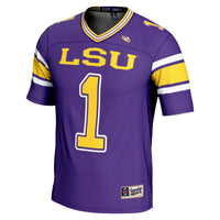 #1 LSU Tigers GameDay Greats Endzone Football Jersey - Purple