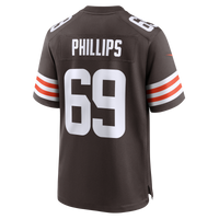 Cleveland Browns Tyre Phillips Nike Brown Team Game Jersey