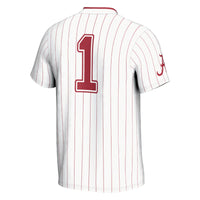 #1 Alabama Crimson Tide GameDay Greats Lightweight Softball Fashion Jersey - White