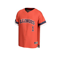 #1 Illinois Fighting Illini GameDay Greats Collegiate Baseball Fashion Jersey - Orange