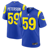 Los Angeles Rams Darryl Peterson Nike Royal Game Jersey