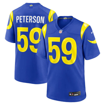 Los Angeles Rams Darryl Peterson Nike Royal Game Jersey