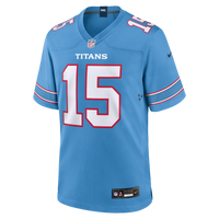 Tennessee Titans Keldric Faulk Nike Light Blue Team Game Jersey