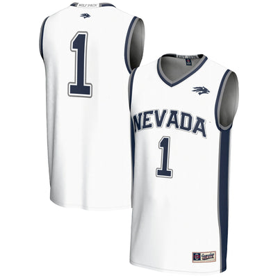#1 Nevada Wolf Pack GameDay Greats Lightweight Basketball Jersey - White