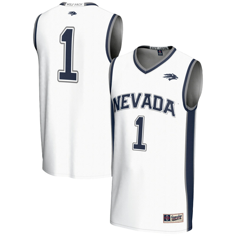 #1 Nevada Wolf Pack GameDay Greats Lightweight Basketball Jersey - White