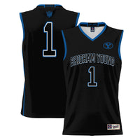Male GameDay Greats #1 Black BYU Cougars Lightweight Basketball Jersey
