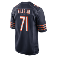 Chicago Bears Jedrick Wills Jr. Nike Navy Team Game Jersey