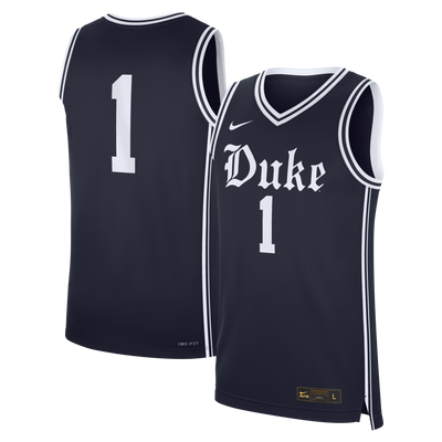Duke Blue Devils Nike #1 Alternate Replica Basketball Jersey - Navy