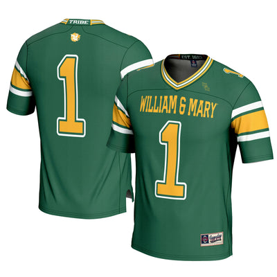 #1 William & Mary Tribe GameDay Greats Football Jersey - Green