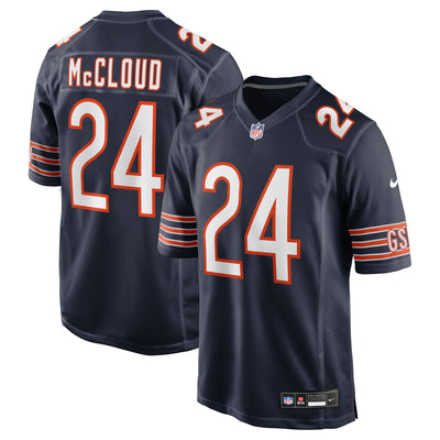 Chicago Bears Nick McCloud Nike Navy Team Game Jersey