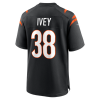Cincinnati Bengals DJ Ivey Nike Black Team Game Jersey
