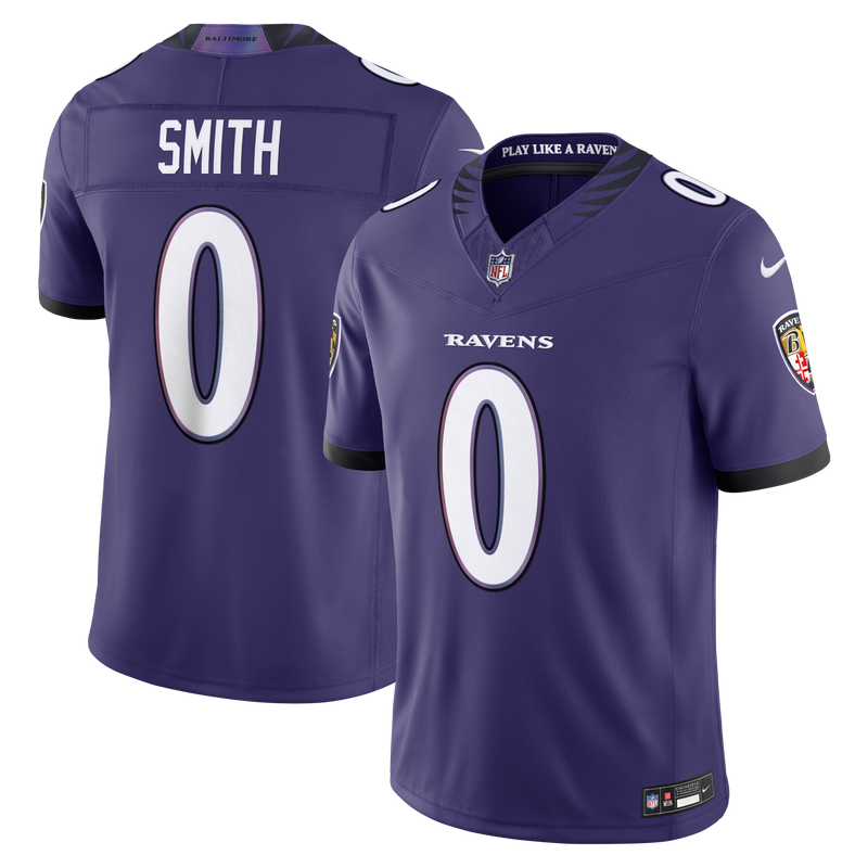 Baltimore Ravens Roquan Smith Nike Purple Team Vapor F.U.S.E. Stitched Limited Jersey