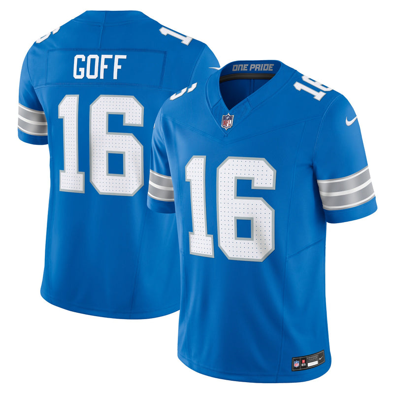 Detroit Lions Jared Goff Nike Blue Vapor F.U.S.E. Limited Jersey
