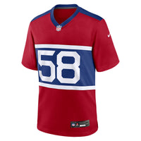 New York Giants Bobby Okereke Nike Century Red Alternate Player Game Jersey
