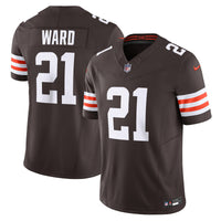 Cleveland Browns Denzel Ward Nike Brown Vapor F.U.S.E. Limited Jersey