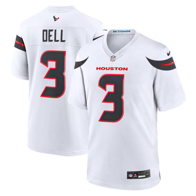 Houston Texans Tank Dell Nike White Game Jersey