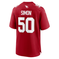 Arizona Cardinals Cody Simon Nike Cardinal Team Game Jersey
