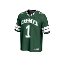 #1 Ohio Bobcats GameDay Greats Lightweight Collegiate Football Fashion Jersey - Green