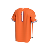 #1 Clemson Tigers GameDay Greats Lightweight Baseball Fashion Jersey - Orange