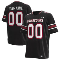 South Carolina Gamecocks Under Armour Custom Replica Football Jersey - Black