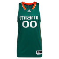 Miami Hurricanes adidas Pick-A-Player NIL Basketball Jersey - Green
