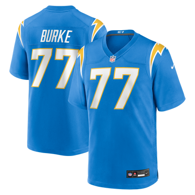 Los Angeles Chargers Travis Burke Nike Powder Blue Team Game Jersey