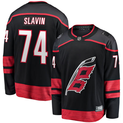 Carolina Hurricanes Jaccob Slavin Fanatics Black Home Breakaway Player Jersey