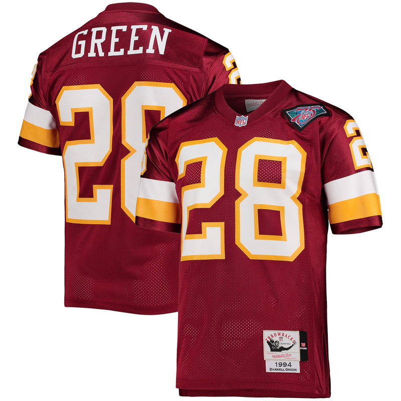 Washington Football Team 1994 Darrell Green Mitchell & Ness Burgundy Authentic Throwback Retired Player Jersey
