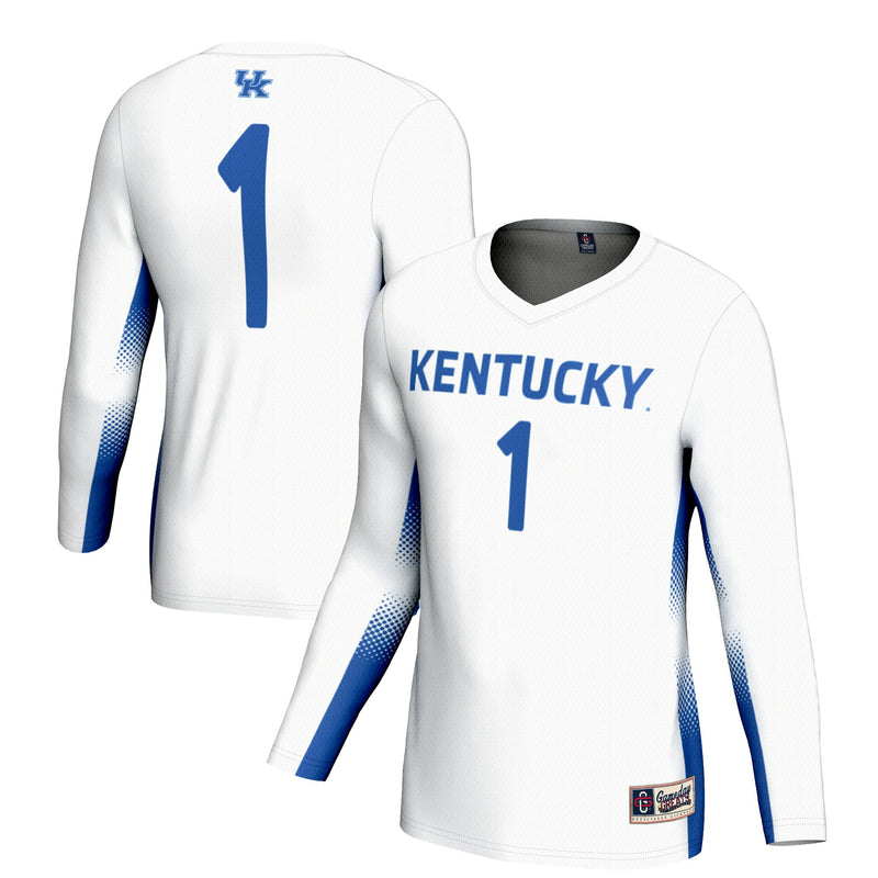 #1 Kentucky Wildcats GameDay Greats Lightweight Volleyball Jersey - White